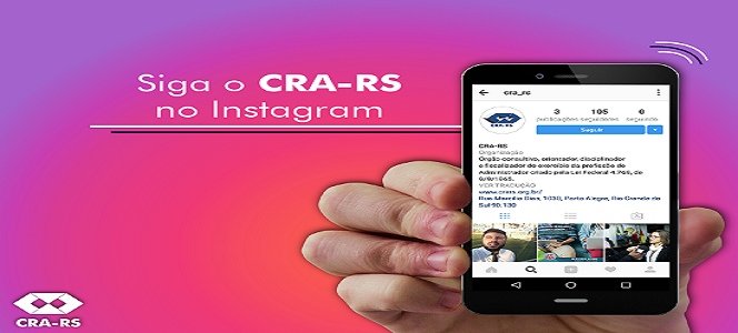 SIGA O CRA-RS NO INSTAGRAM! SIGA O CRA-RS NO INSTAGRAM!