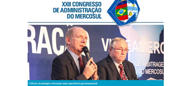 Representantes do CRA-RS participam do XXII Congresso de Administração do Mercosul Representantes do CRA-RS participam do XXII Congresso de Administração do Mercosul